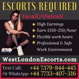 ESCORTS WANTED IN LONDON - WEST LONDON ESCORTS AGENCY